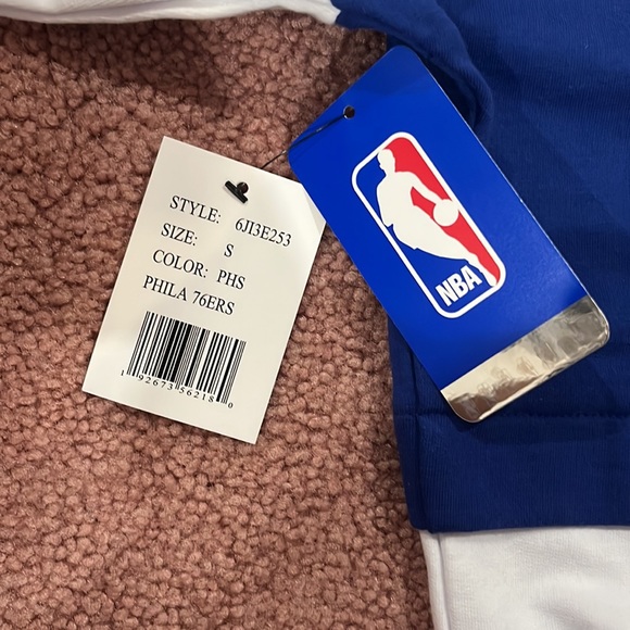 NBA SEVENTY SIXERS ZIP UP HOODIE - Picture 4 of 4